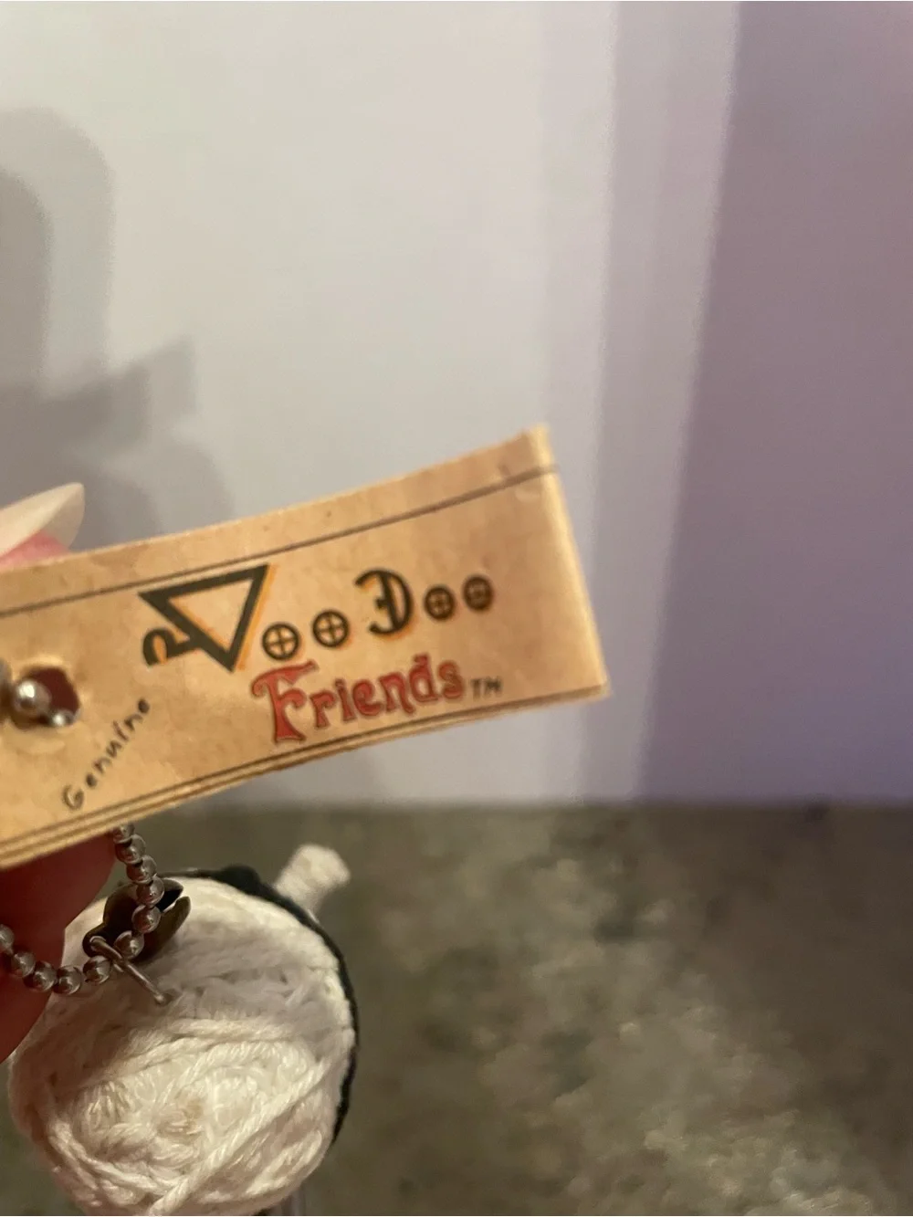 Vintage Voo Doo Friends Voodoo Doll Keychain Yarn Mummy Genuine Tagged